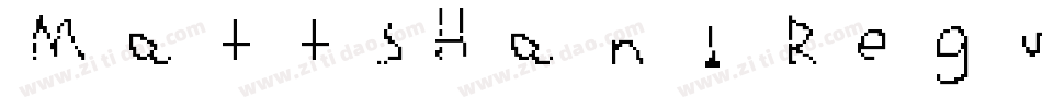 MattsHand Regular字体转换